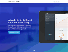 Tablet Screenshot of discovermedia.com